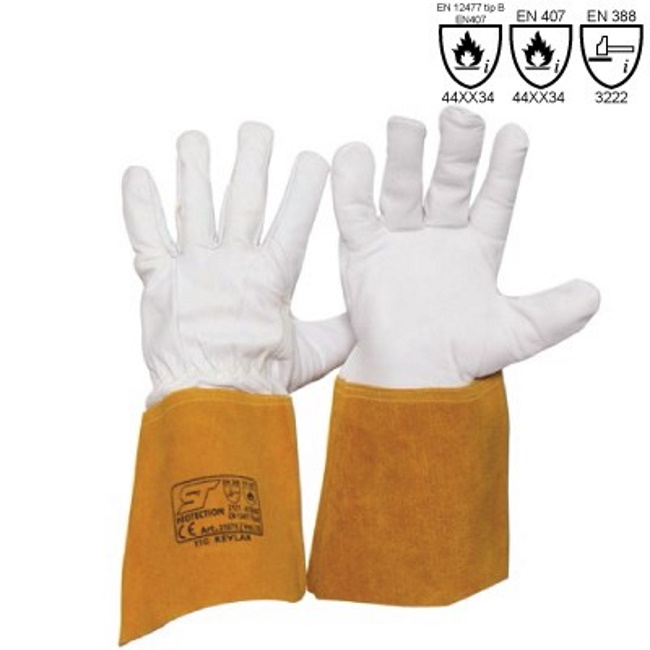 Zaštitne rukavice Semiš za TIG zavarivanje od kevlar konca