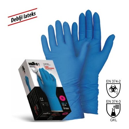 Zaštitne rukavice od duplog lateksa visoke otpornosti