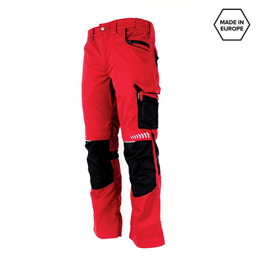 Radne pantalone Lacuna Pacific Flex crvene
